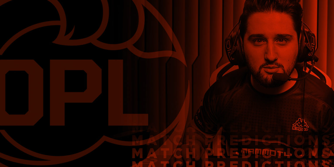 OPL Split 2, Week 1:  Match Predictions
