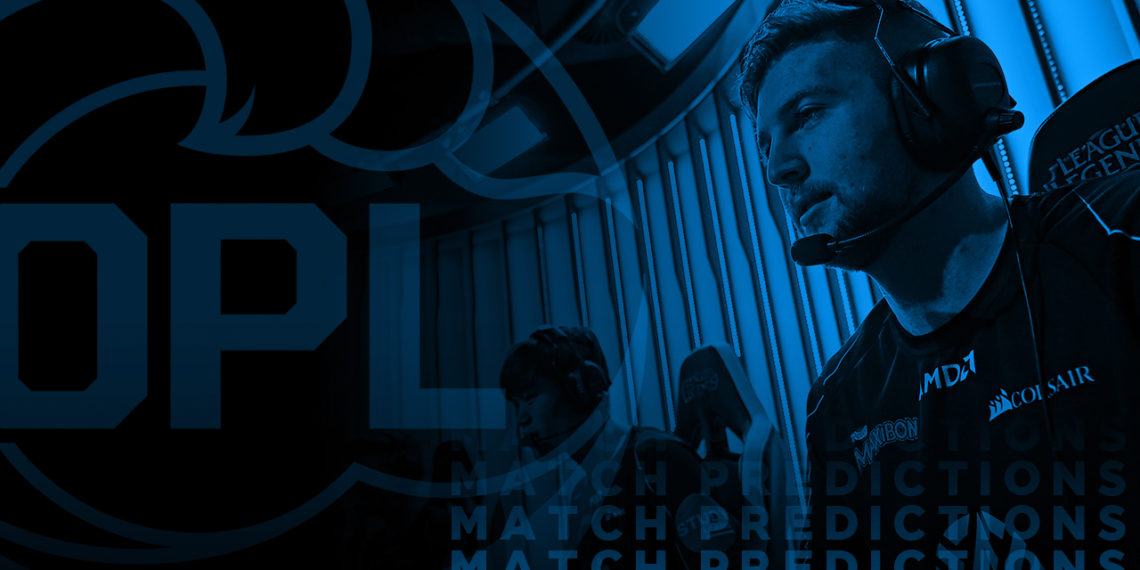 OPL Split 2, Week 3:  Match Predictions