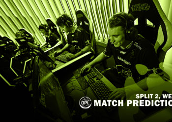 OPL Split 2, Week 5:  Match Predictions