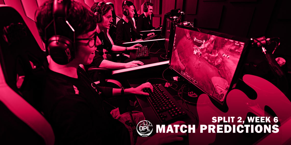 OPL Split 2, Week 6:  Match Predictions