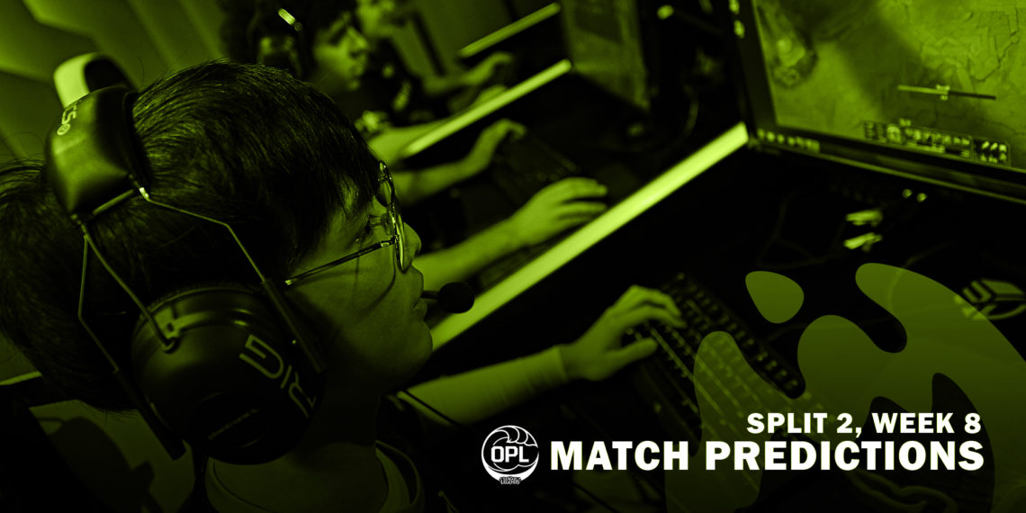 OPL Split 2, Week 8: Match Predictions