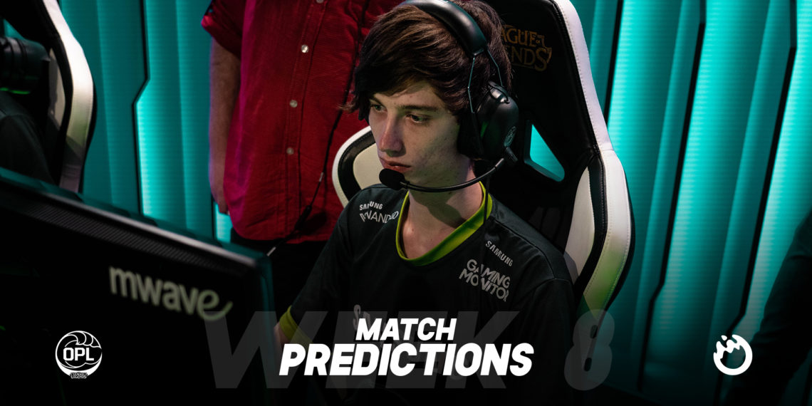 OPL Split 1, Week 8: Match Predictions