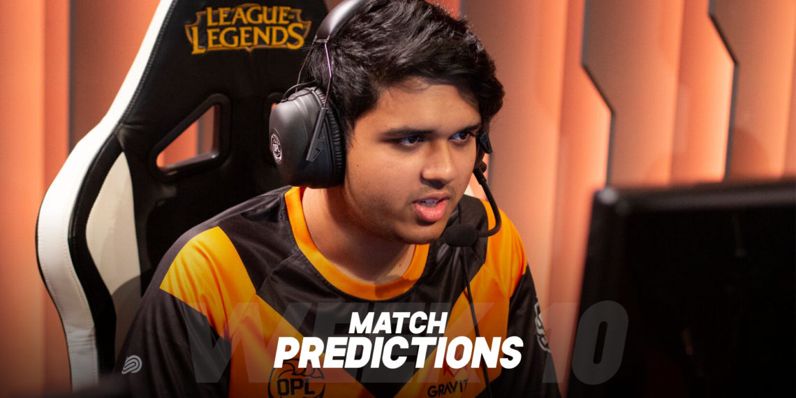 OPL Split 2, Week 10: Match Predictions