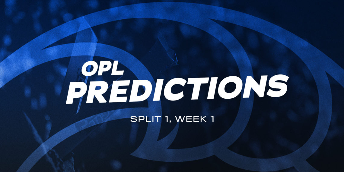 OPL Predictions: 2020 Split 1, Week 1