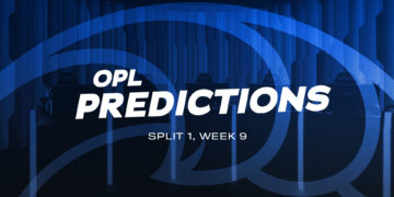 OPL Predictions: 2020 Split 1, Week 9