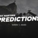 Six Masters 2020 Predictions: Week 1